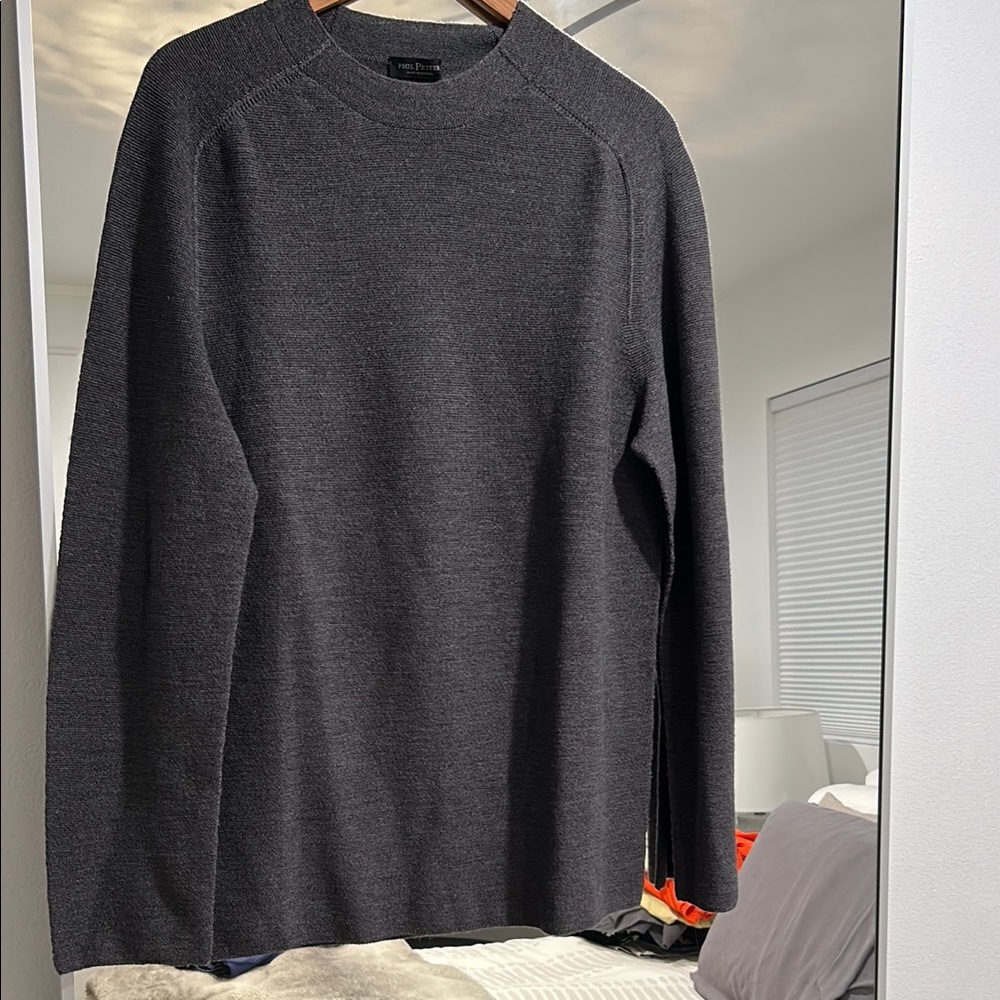 Phil petter Men's gray Sweater merino wool